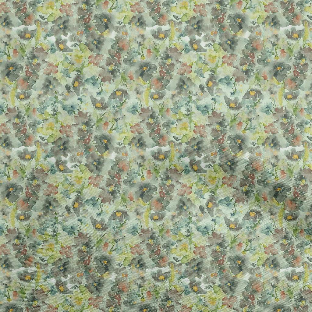 oneOone Cotton Poplin Blue Fabric Abstract Floral Sewing Fabric By The Yard Printed Diy Clothing Sewing Supplies 42 Inch