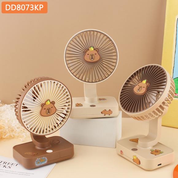 Drip 8128 Cartoon Mini USB Fan - Portable, Strong Wind, Outdoor Use