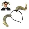 Sheep Horn Headband Exquisite Unique Funny Halloween Cosplay Party Horn Hair Hoop Accessory Photo Props