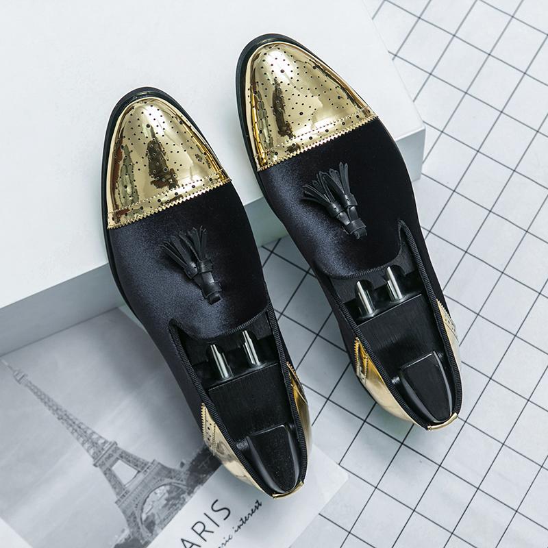 

Высококачественные удобные вельветовые туфли в британском стиле, подходящие по цвету, классические деловые мужские туфли черного, зеленого и синего цвета 47 чёрный