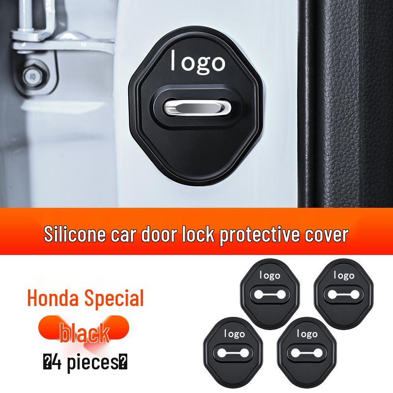Honda Car Door Lock Buckle Cover for Civic, CRV, Elysion, Breeze, Binzhi, XRV, City Hatchback - Decorative Protection Cover.