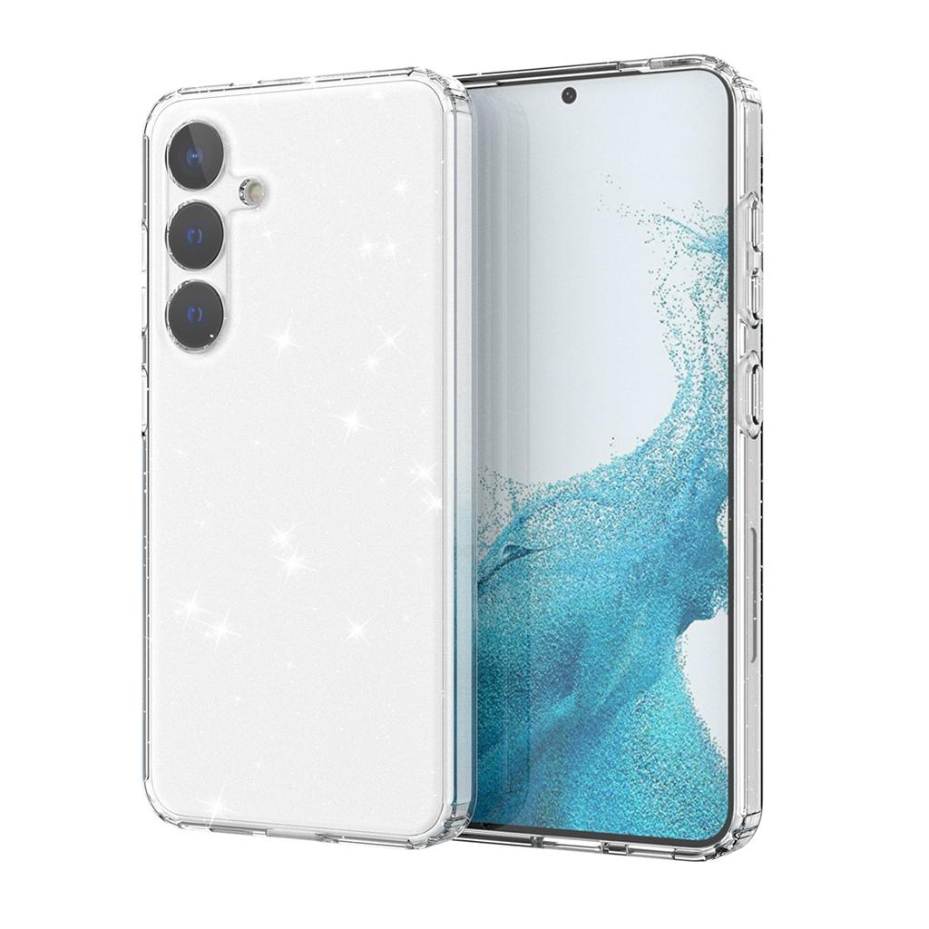 Crystal Clear Bling Sparkly Glitter Soft TPU Case Slim Fit Drop Protection Phone case For Samsung Galaxy S24 /S24+ Plus 5G