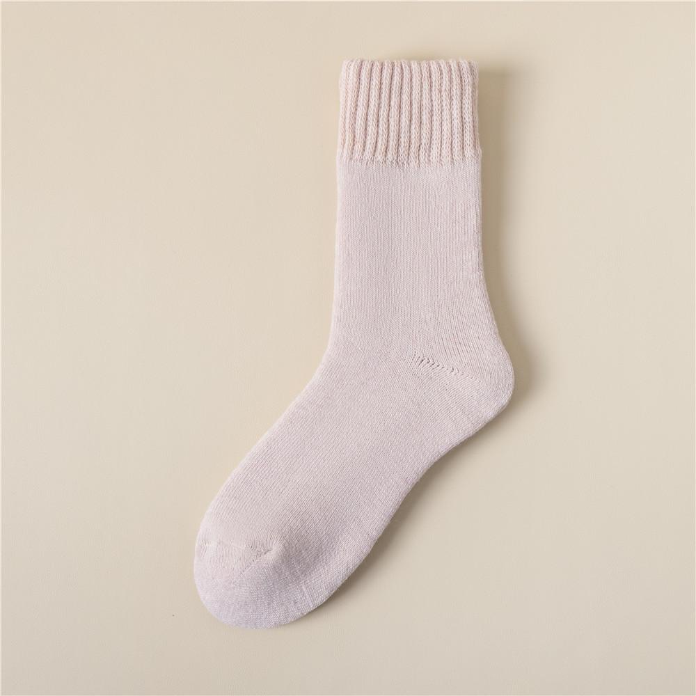 1/3 Paar Damensocken Herbst Winter Warm Schnee Farbe Dicke Weiche Strümpfe Boden Schlafsocken