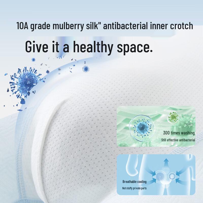 Urban Beauty Men's Ice Silk Cooling Seamless Boxer Briefs 4-Pack