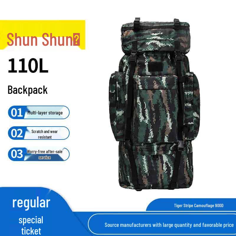 110L Camouflage Outdoor Tactical Backpack