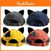 Retro Cat Ear Cap For Women With Breathable Cotton Material Summer Sunshade Casual Style