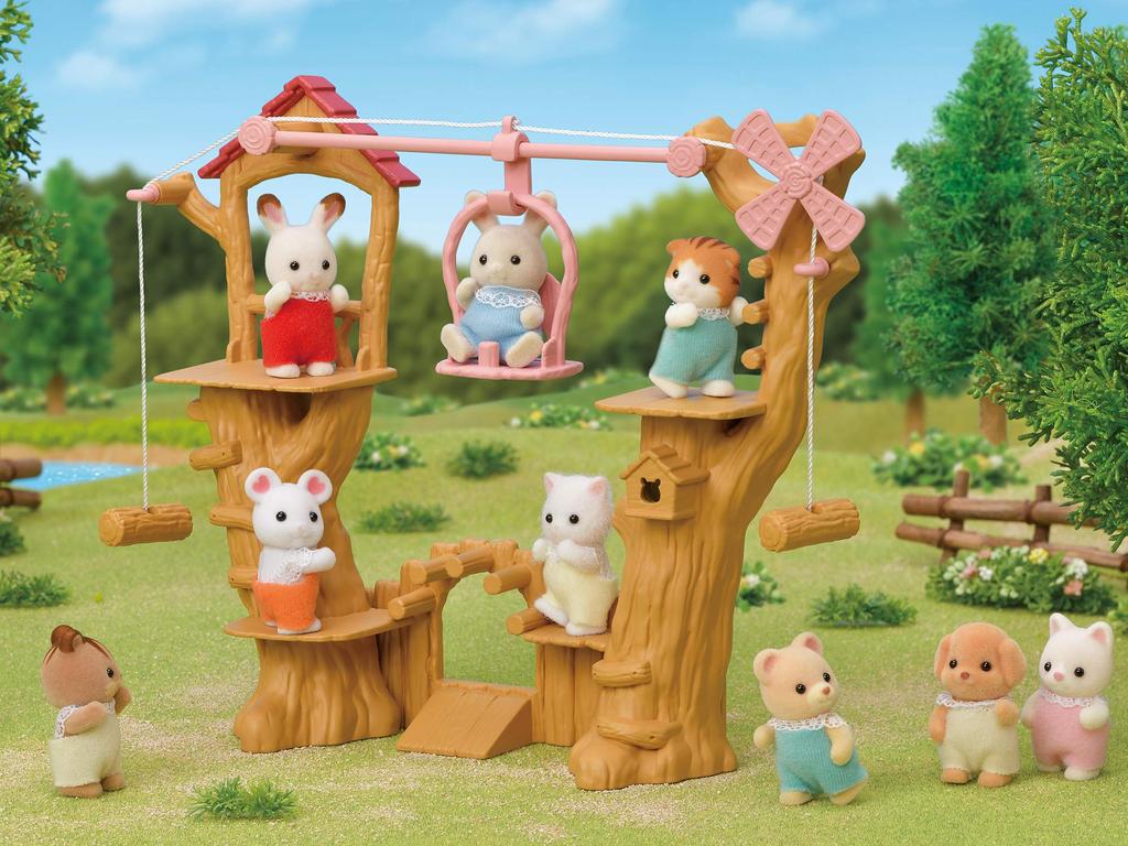 Sylvanian Families Family Trip Play Set Ropeway ST Mark Ages Sylvanian Epoch [Cute Set] (CO-64, Certified, 3+, Toy, Dollhouse, Families, Co., Ltd.)