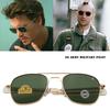 Luchtvaart Zonnebrillen Mannen vrouwen 2021 vintage merk ontwerper Amerikaanse Leger Militair Optisch AO Zonnebrillen Oculos de sol masculino