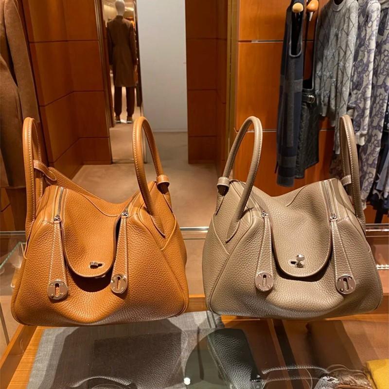Mini Lindy Leather Crossbody Bag Small Shoulder Handbag Women Trendy Doctor Style
