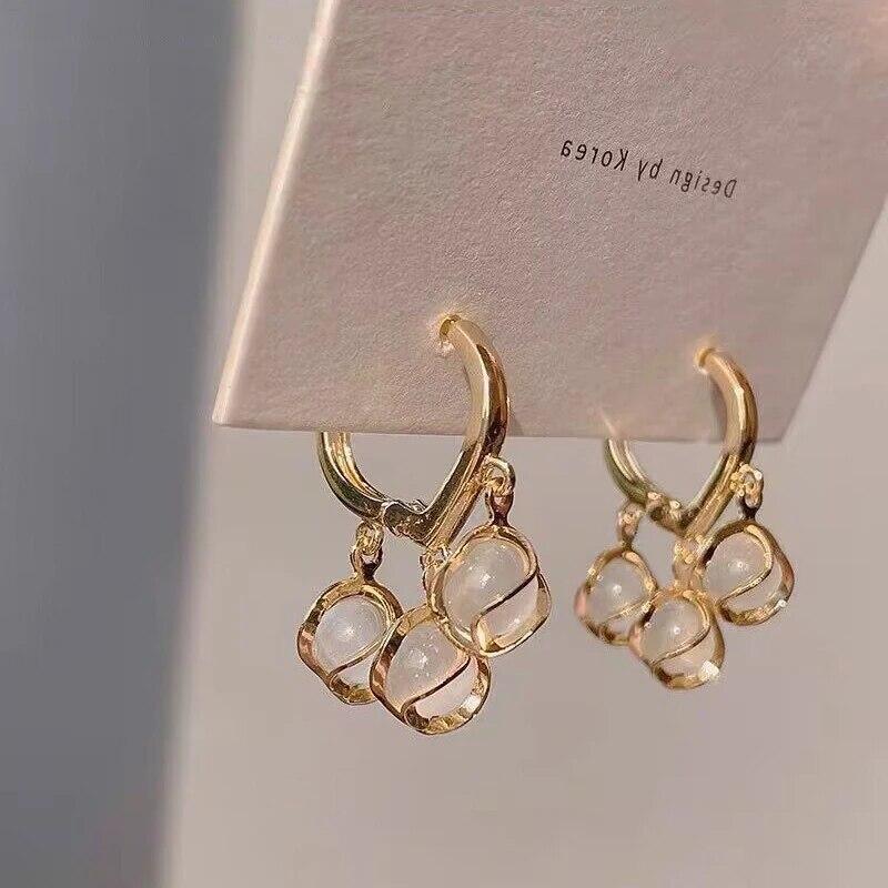 

Изысканные серьги-капли с блестящими кристаллами для женщин, винтажные металлические висячие серьги с геометрическим рисунком, модные свадебные украшения, подарки Brincos