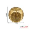 Brass Six-Sided Rotating Stress Relief Handle Office Study Desk Creative Ornament Copper Craft Small Copperware