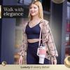 Stanley Wasserflaschen-Griffriemen, Tragbarer Schultergurt für 30-40 oz Becher, PU-Leder-Zubehör