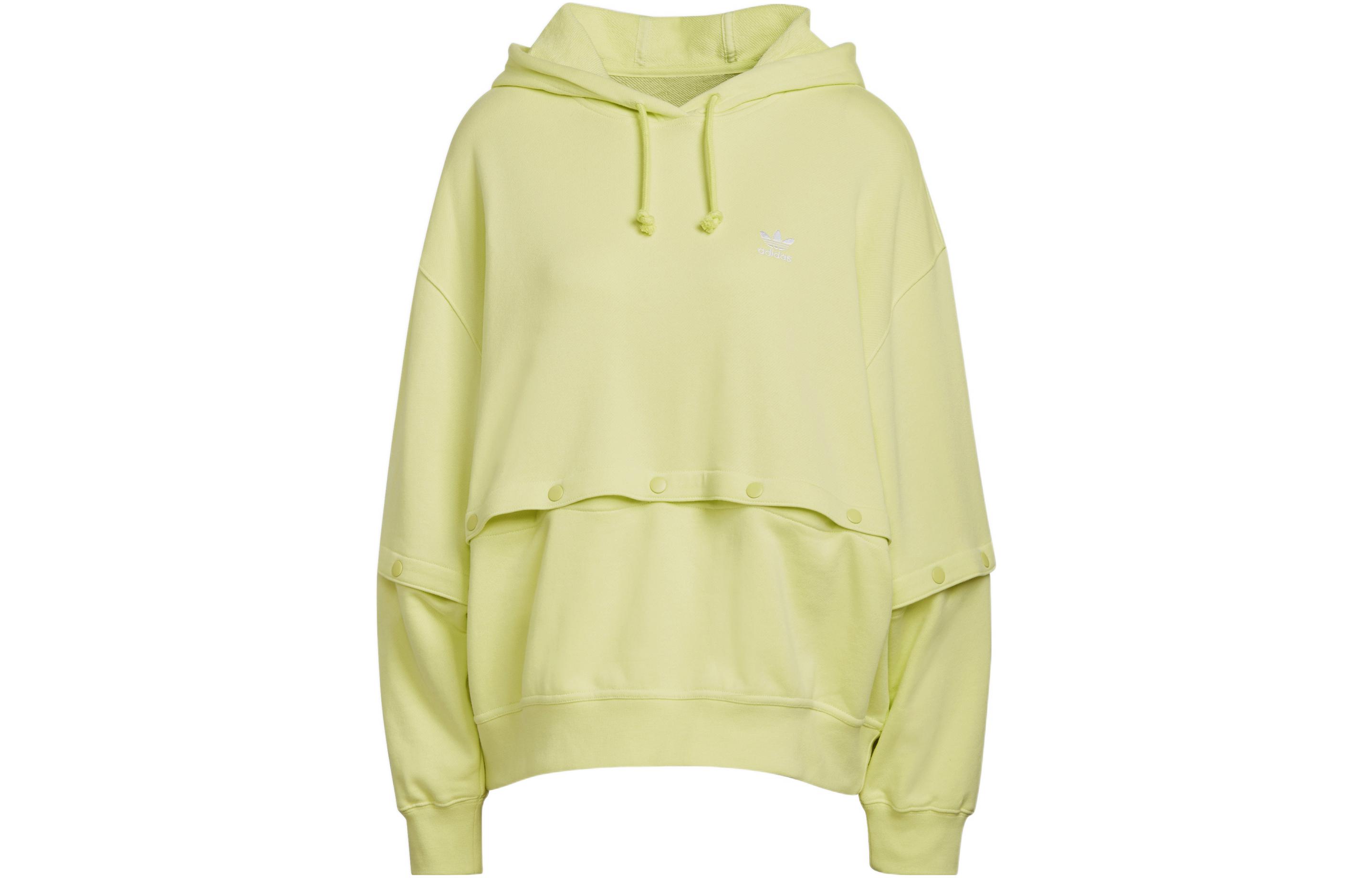 Adidas Originals Blue Version Collection Sweatshirts Women s Lemon Hooded Moderate Cardigan HC5435 34