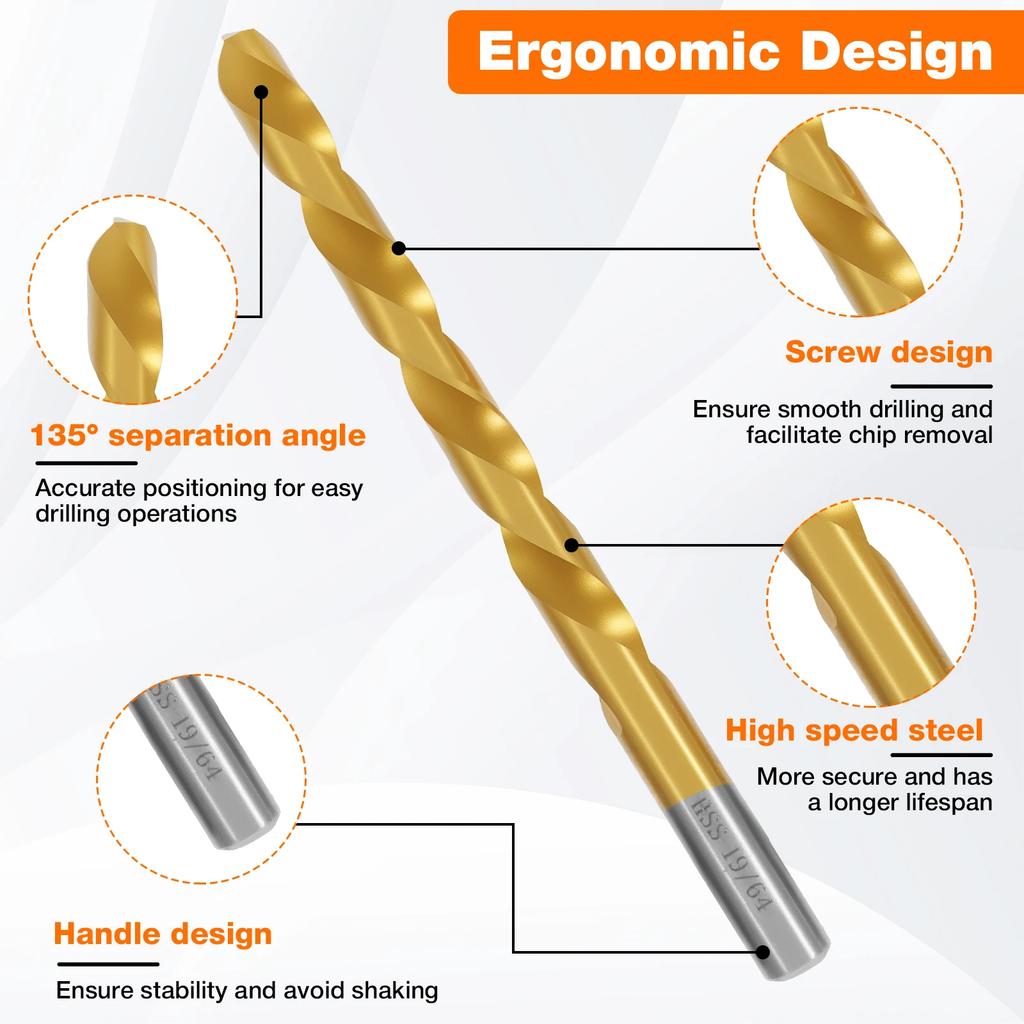 High Speed Steel Screw Drill Bit and Bolt Extractor Set Multifunctional Nut Extractor Enduring Bolt Screw Separator Twist Drill