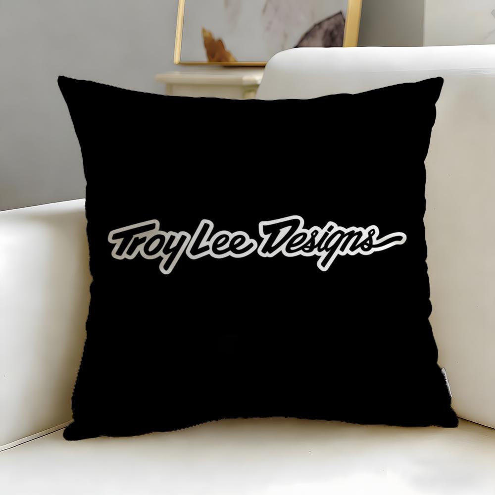 Hot Ttroy Leeing Cushion Cover Soft  EasyWash Pillow Case  Versatile for Couch Bed Travel and Office