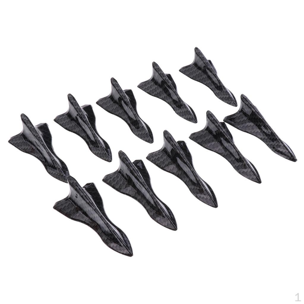 

10 Pack Car Roof Fin Accessories Carbon Pattern