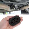 Car Exhaust Hanger, 4PCS Rubber Ulator Bushing Mount, 2 Holes 0.47 Inch (12Mm), Auto Muffler Shock Absorbent Bracket Mount, High-Density Tailpipe