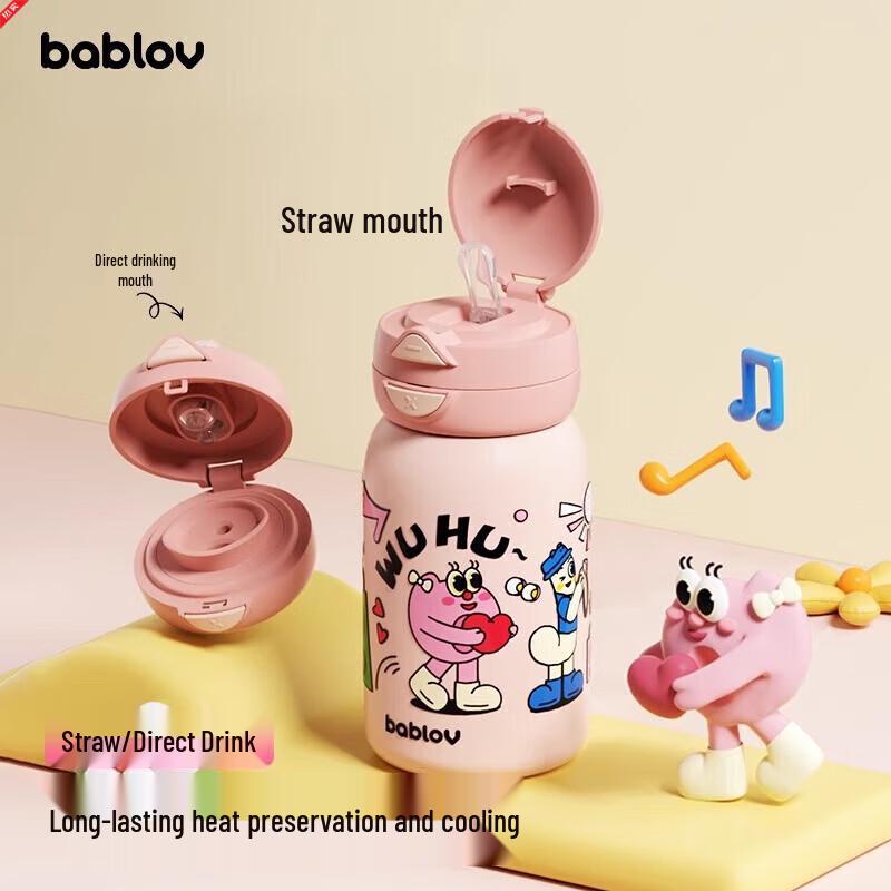 BABLOV 316 SS Dual-Drink Insulated Bottle, 550ml