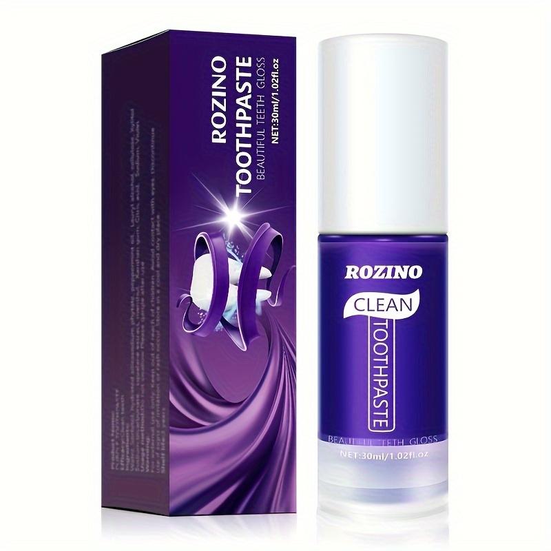 Dentifrice violet pour appareil dentaire, nettoyage en profondeur, haleine fraîche, Booster de blanchiment, 30Ml, idéal pour la maison et les voyages