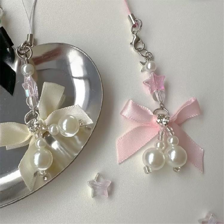 Multipurpose Sturdy Alloy Pearls Bowknot Keychain for Adding A Touch Of Elegant to Any Stylish Outfits Daily Use