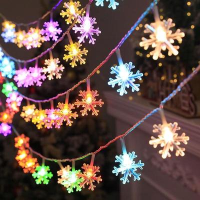 Changbaosen Solar LED Snowflake Christmas String Lights