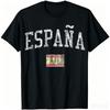 Spain Vintage Sports Design Spanish Flag Espana T-Shirt Casual Cotton Vintage Clothes Tops S Ca
