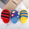 3PCS Long Lasting Plush Squeaky Toy Colorful Stripe Interactive Dog Toy  Boredom Relief