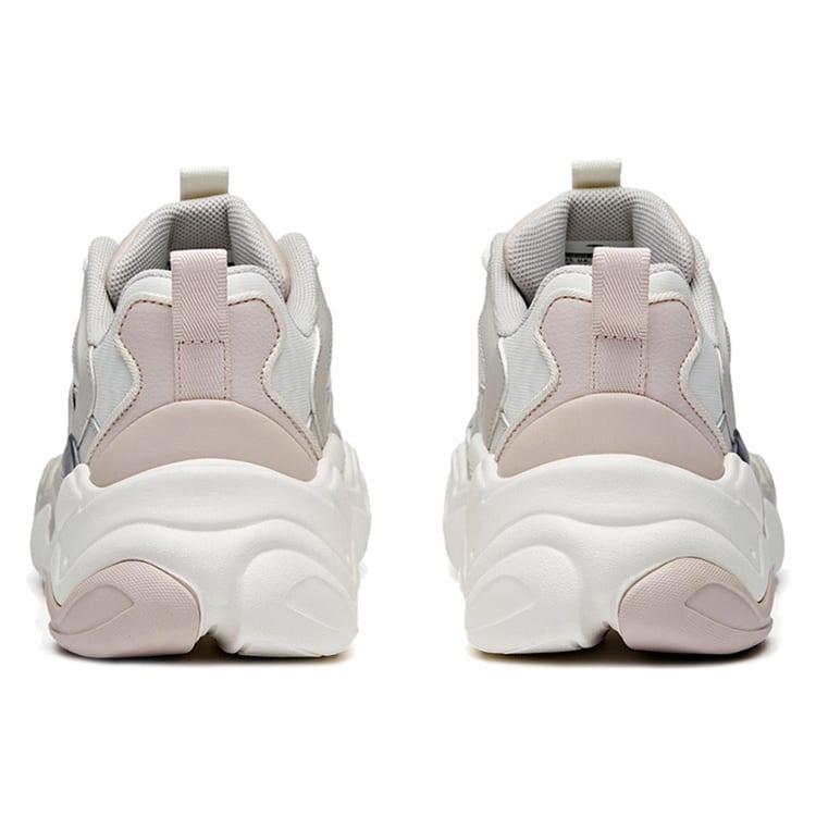 Anta Chunky Sneakers Women's Low Top Ivory White/Shade 1 Gray/Lotus Gray 122018882-5