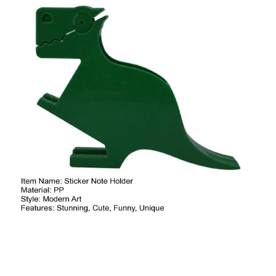 Niedlicher Dinosaurier Notizzettelhalter 3D Dinosaurier Memo-Klammer Lustiger Büro-Schreibtischzubehör-Organizer