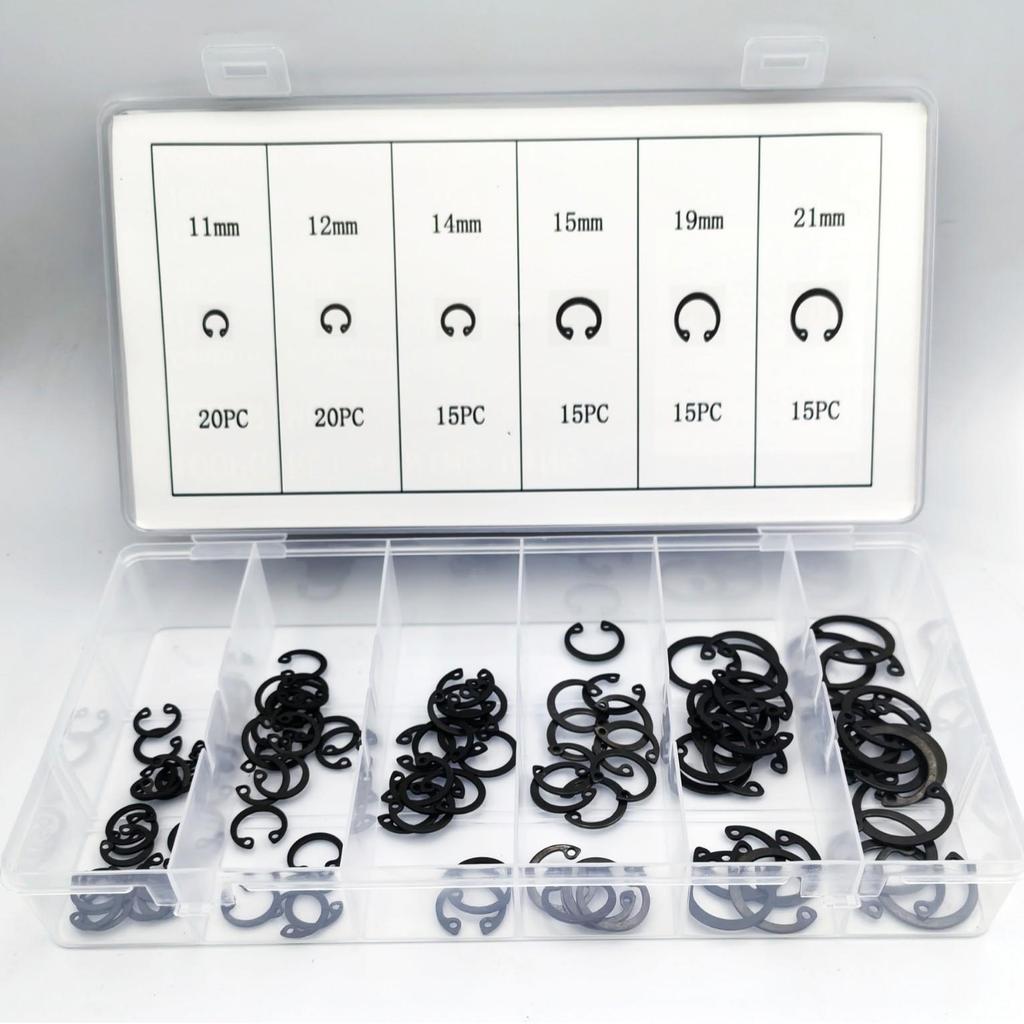 100pcs Open Elastic Snap Ring Set for Internal Retaining Rings