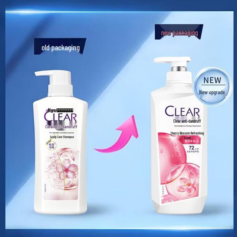 

Clear Anti-Dandruff Cherry Blossom Refreshing Shampoo, 500g