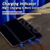 6A 120W Super Fast Charging Cable Zinc Alloy USB To IOS Type C Micro Multi-function Cable All In 1 Charger With Cable Organizer