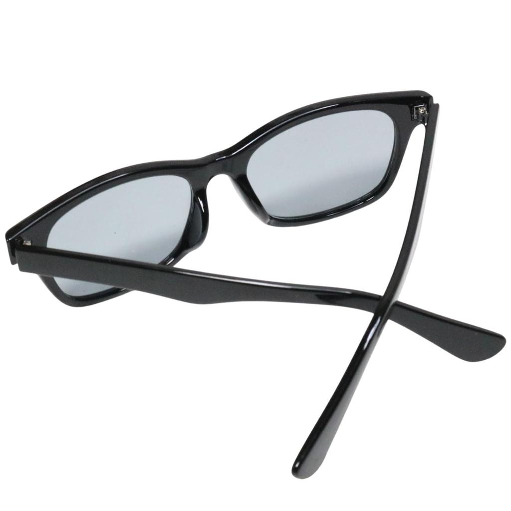 Black x Light Smoke Fashion Glasses Stylish Eyeglasses for Men and Square Clear Colored UV Popular [Berkuto] (Non-prescription) Stylish, Women, Shape,