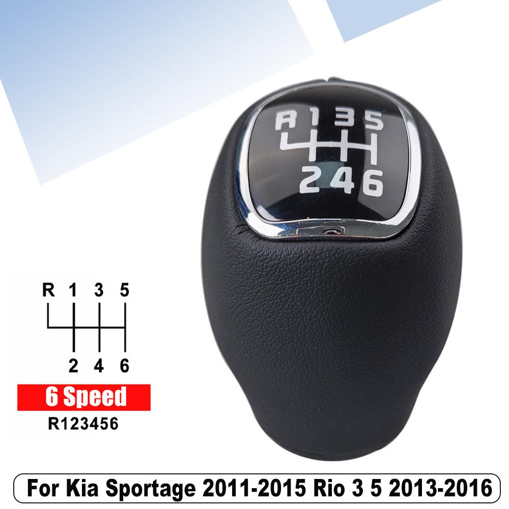 Pro Kia Sportage 2011-2015 RIO VELOSTER Nová PU Kůže 5/6 rychlostní Manuální Převodovka Řadicí Páka MT 43711 3W400HU
