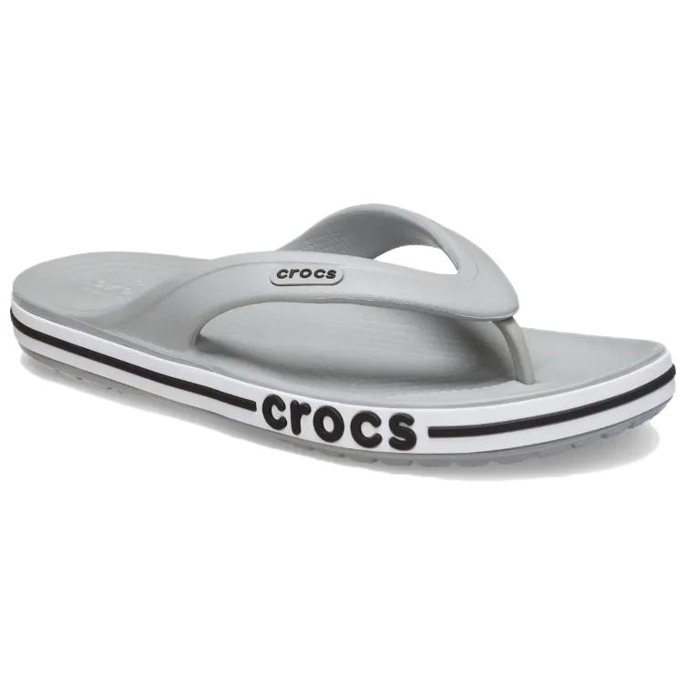Crocs Bayaband Comfortable Simple Anti-Rubbing Flip-Flops Unisex Footwear Gray 205393-007