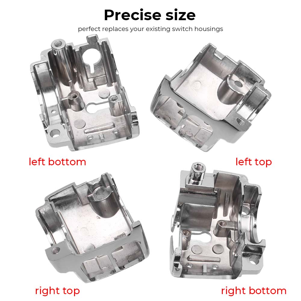 1Pair Handlebar Control Switch Housings Cover Button Caps Chrome Kit Motorcycle For Harley Sportster Forty-Eight XL1200X 2014-22