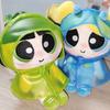 Original Hugkis The Powerpuff Girls Plush Plush Keychains Angel Heart Design Backpack Charm Pendant Decoration Toys Doll Girl'S Gifts