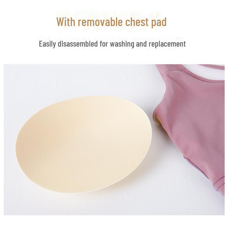 Lulu Yoga Shockproof Sports Bra | Beautiful Back Camisole Vest with Chest Pad