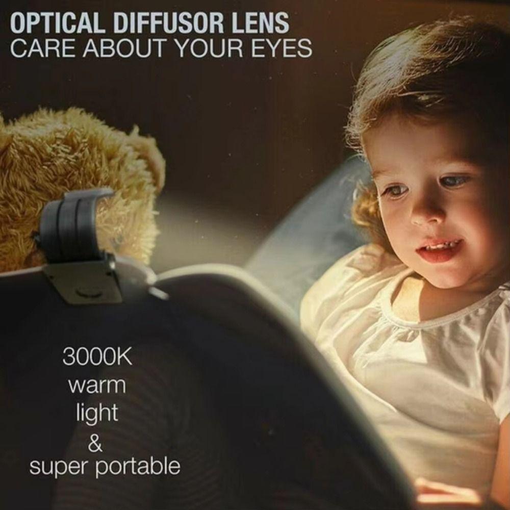 Clip-on LED Reading Lamp with Clip Eye Protection Mini Desktop Table Lamp Clamp Night Light Home