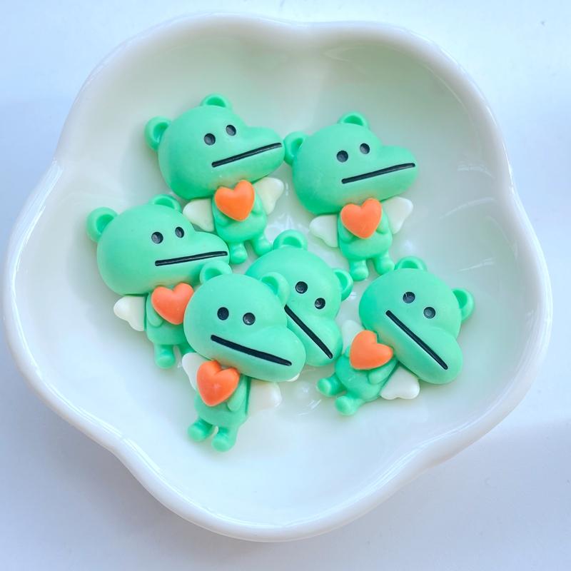 

10Pcs New Cute Mini Cartoon Bear Dog Dinosaur Rabbit Flat Back Resin Scrapbooking DIY Jewelry Craft Decoration Accessories