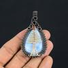 Owyhee Opal Pendant, 999 Copper Wire Wrapped Jewelry, Gemstone Pendant, Gift For Her Handmade Dainty Jewelry