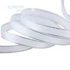 (25 Yards/lot) 10mm White Silver Edge Satin Ribbon Wholesale High Quality Gift Packaging Ribbons