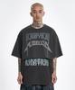 AJOBYAJO [Pba] Arch Logo Washed Layered T-Shirt [Charcoal]