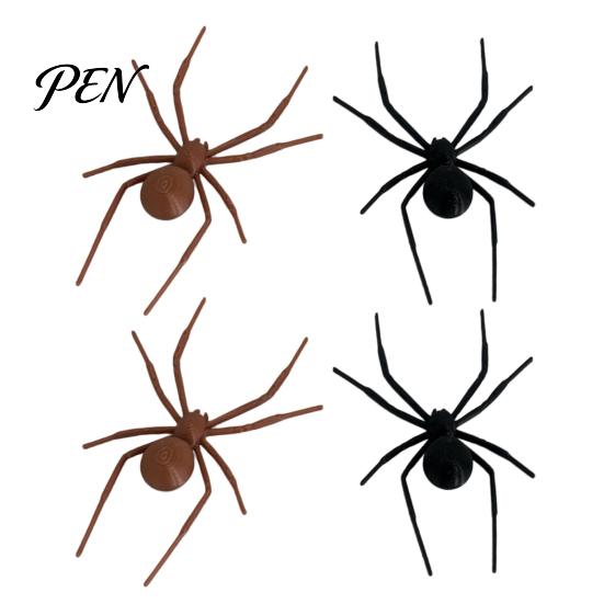 Metal Surface Decorative Spiders 2/4/8Pcs 3D Spider Refrigerator Magnet, Lifelike Magnet for Realistic Props Surfaces, Creepy Magnetic Decor Halloween