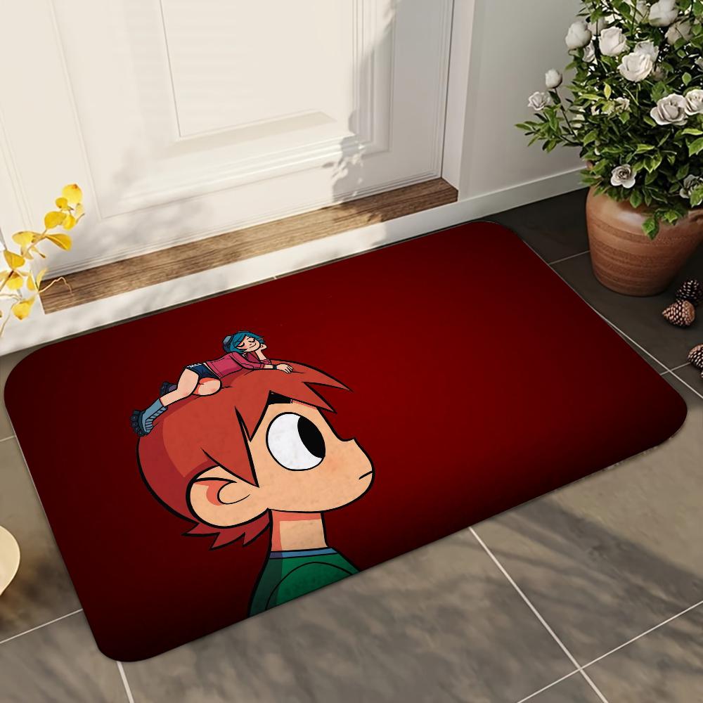1pc Scott Pilgrim Bathroom Absorbent Mats Anti-Slip Mats Home Decor Supplies Carpets Home Kitchen Floor Mats
