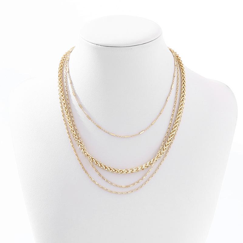 

Жемчужное многослойное колье: Европейский и американский дизайн, универсальная модная цепочка на ключицу