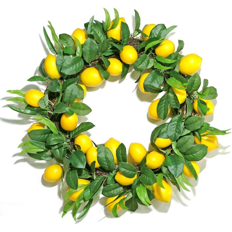 12pcs Artificial Fake Lemons Realistic Faux Fruits Photography Props For Home Kitchen Table