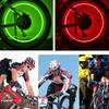 2PCS Wheel Spoke Tire Valve Cap for Bike Bicycle Motorcycle Car Gemstone Skull Shape Neon LED Light Lamp Bulb Polychrome