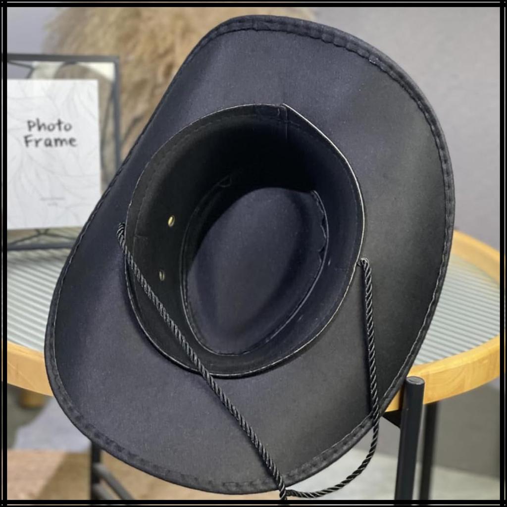 White Fang Western Cowboy Bred för Män och CZA352 Hatt, Skärm, Snygg, Utomhus, Kvinnor, (Kaffe)