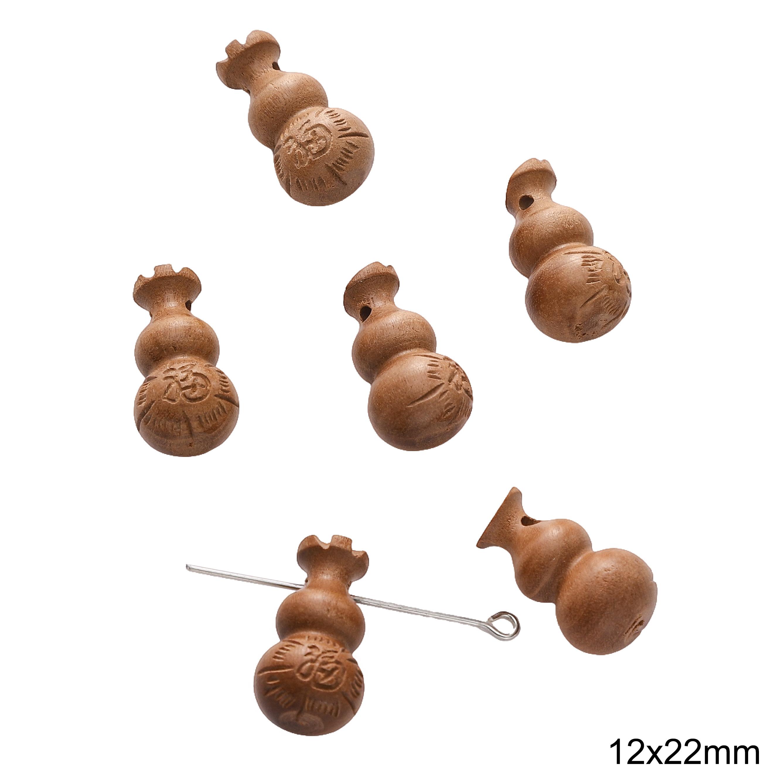 

Деревянные бусины Интервал Разбросанные бусины Для DIY Браслеты Ожерелья Изготовление ювелирных изделий Calabash 12x22mm